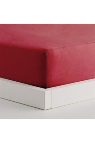 Drap-housse Micros Bordeaux - 180x200x25cm
