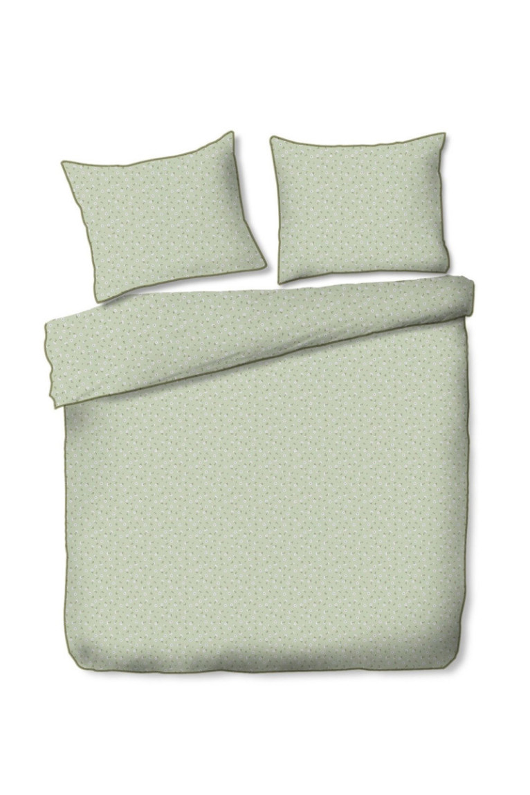 Parure de lit Avis Vert clair - 160x200cm