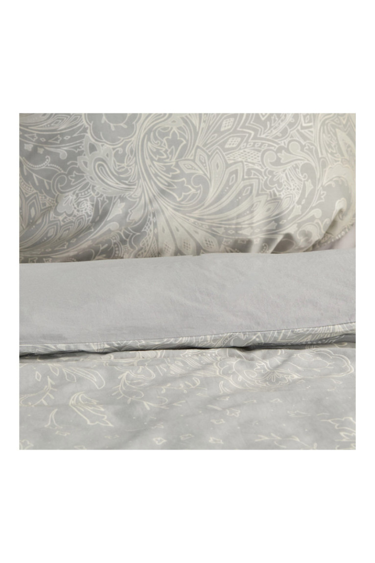 Parure de lit Dochelli Gris clair - 160x200cm