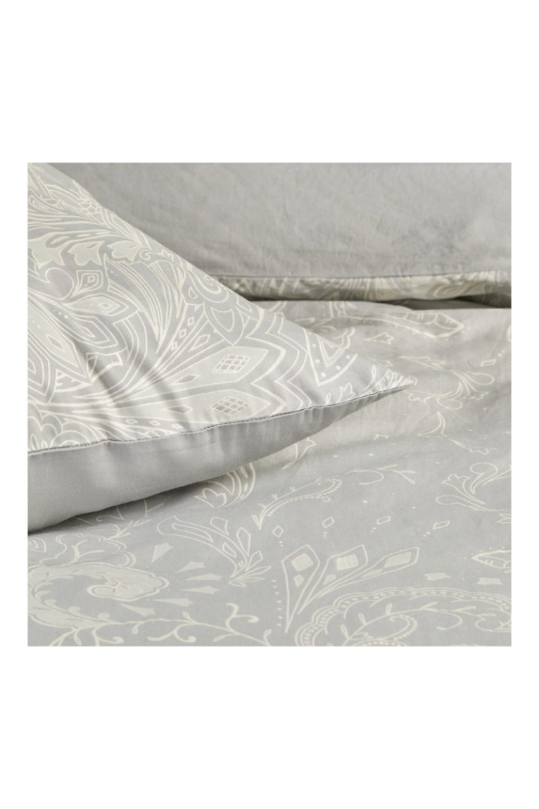 Parure de lit Dochelli Gris clair - 160x200cm