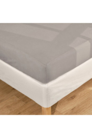 Drap-housse Beddis Gris foncé - 160x200x25cm