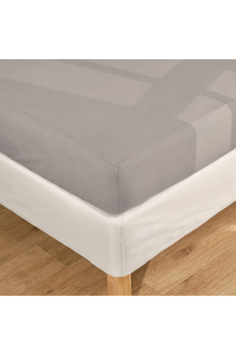 Drap-housse Beddis Gris foncé - 160x200x25cm