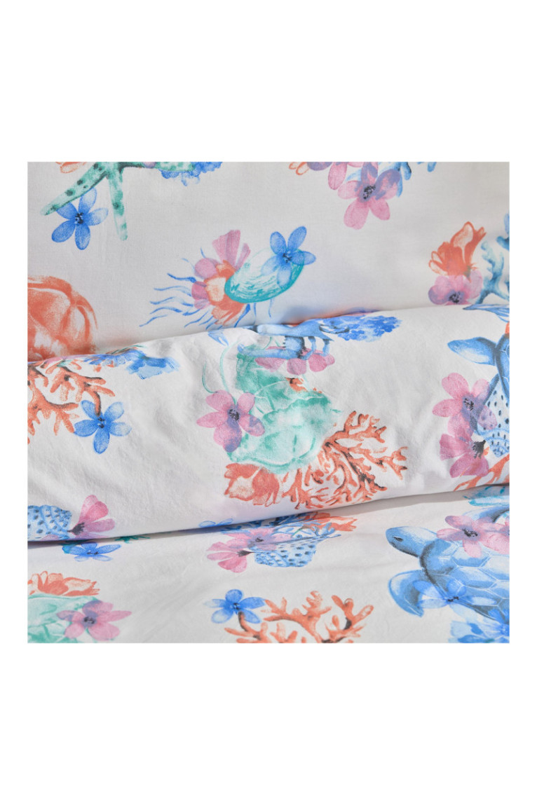 Parure de lit Coralia Bleu clair - 200x220cm