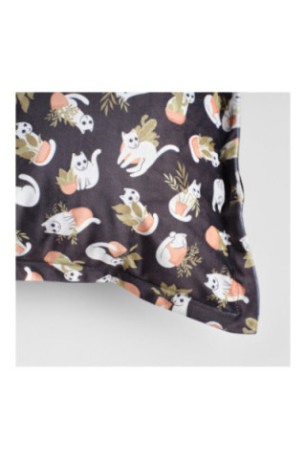 Housse de coussin décorative Purrpot Noire - 45x45cm