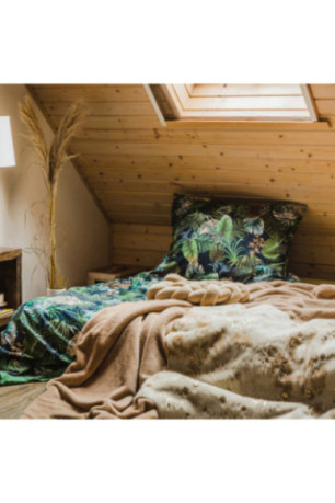 Parure de lit Mazari Vert foncé - 160x200cm