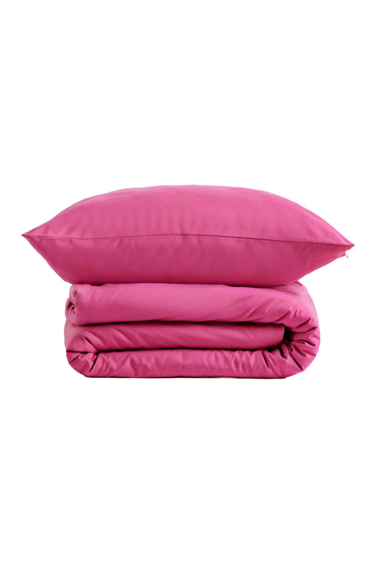Parure de lit Micros Solid Fuchsia - 140x200cm