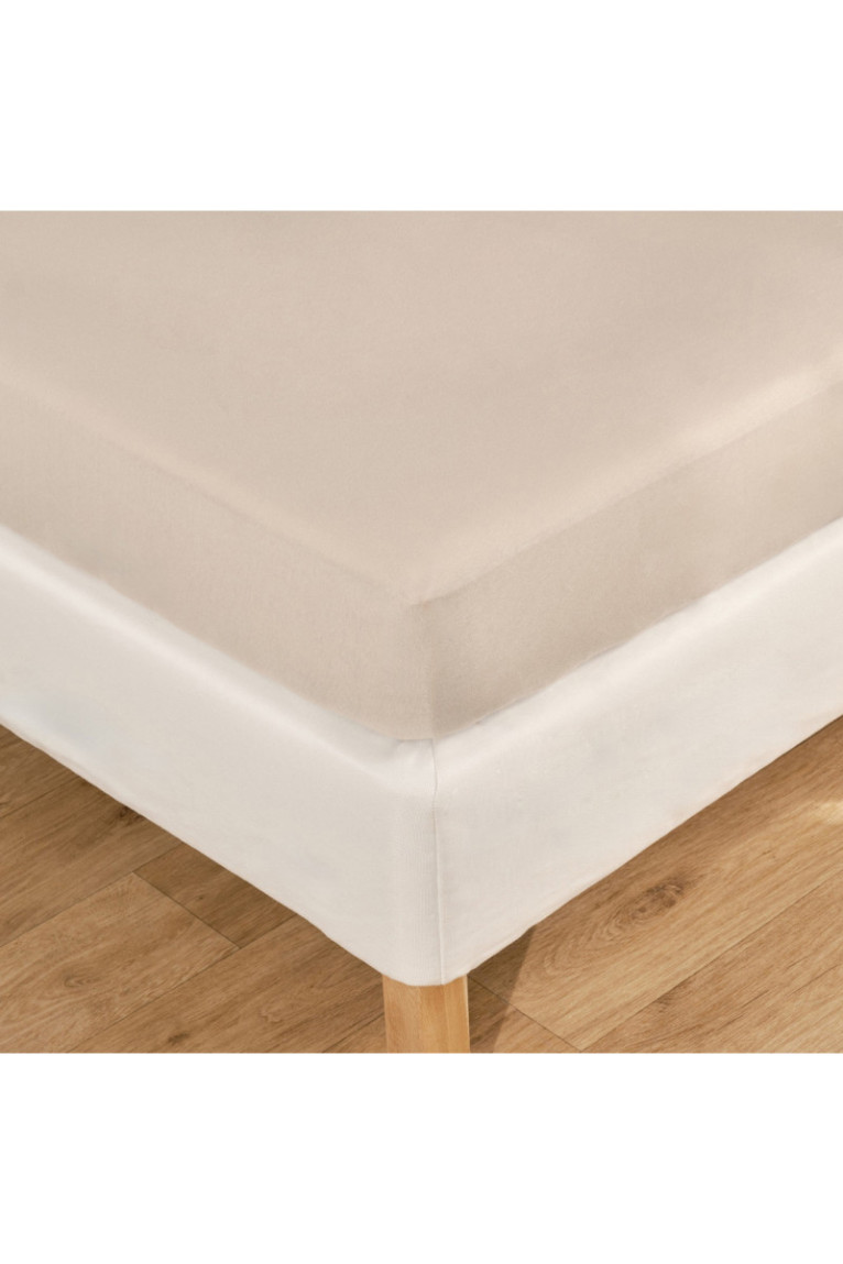 Drap-housse Tuleta Beige - 200x220x35cm