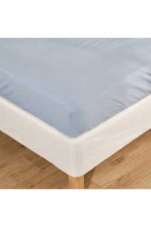 Drap-housse Beddis Bleu - 160x200x25cm