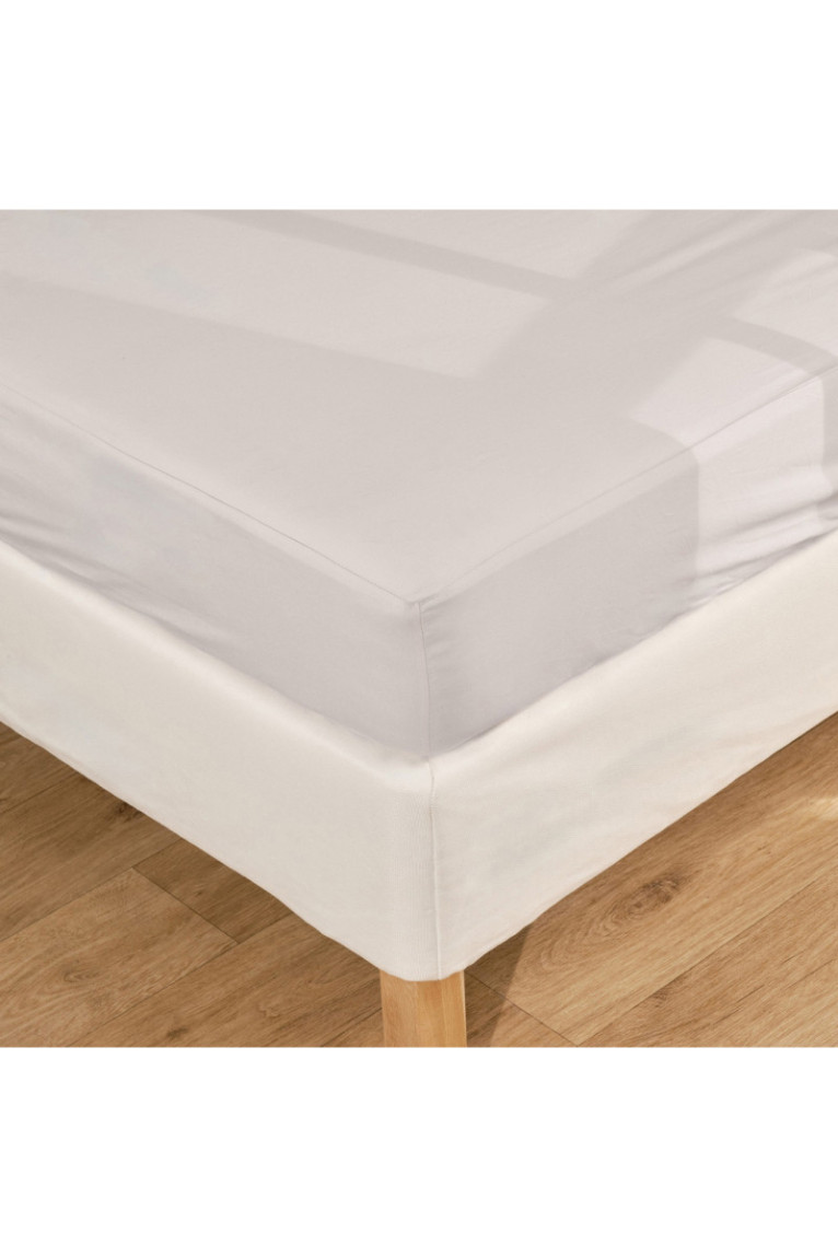 Drap-housse Beddis Gris - 160x200x25cm