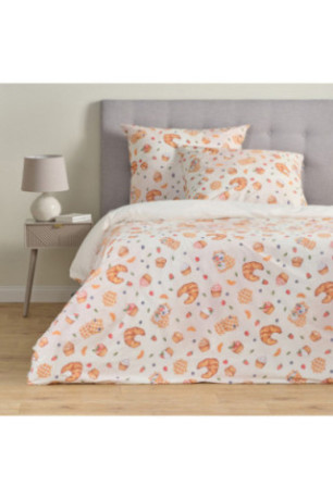 Parure de lit Brunchery Beige clair - 160x200cm