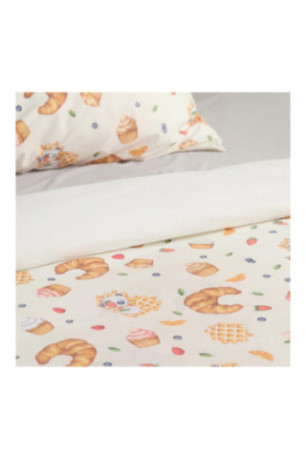 Parure de lit Brunchery Beige clair - 160x200cm