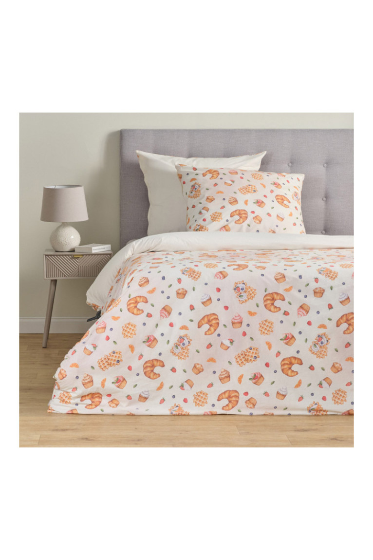 Parure de lit Brunchery Beige clair - 160x200cm