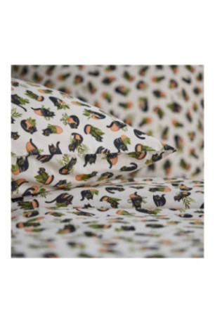 Parure de lit Purrpot Beige - 160x200cm