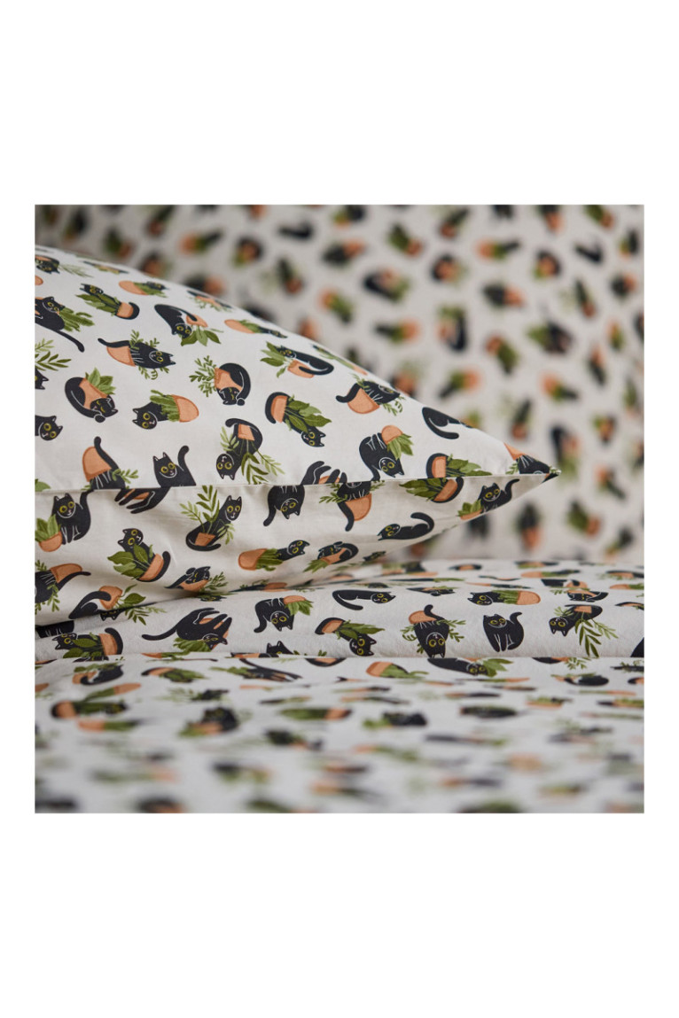 Parure de lit Purrpot Beige - 160x200cm