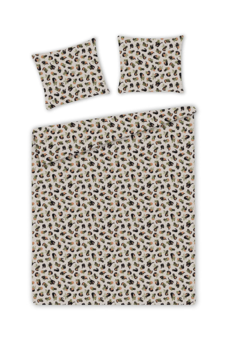 Parure de lit Purrpot Beige - 160x200cm