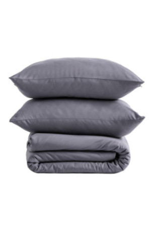 Parure de lit Micros Solid Gris - 140x200cm