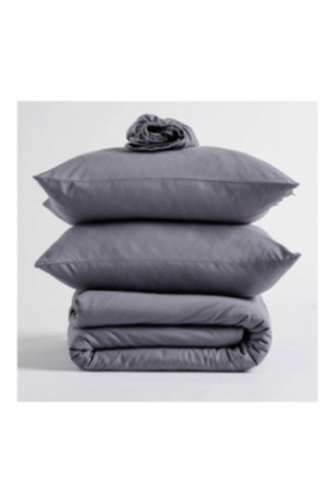Parure de lit Micros Solid Gris - 140x200cm
