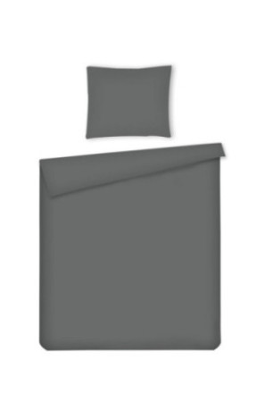 Parure de lit Micros Solid Gris - 140x200cm