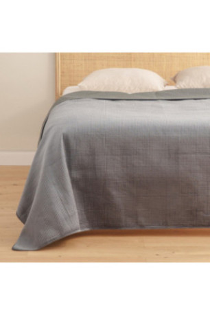 Couvre-lit Pontoso Gris foncé - 200x220cm