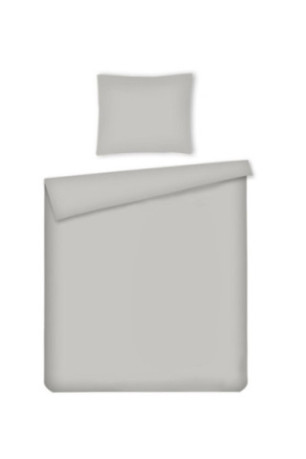 Parure de lit Micros Solid Gris clair - 140x200cm