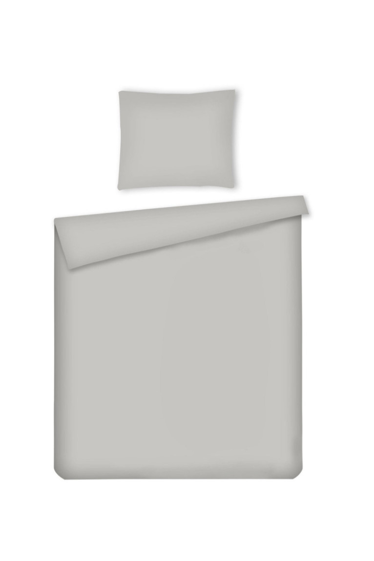 Parure de lit Micros Solid Gris clair - 140x200cm