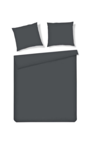 Parure de lit Micros Solid Gris foncé - 200x220cm