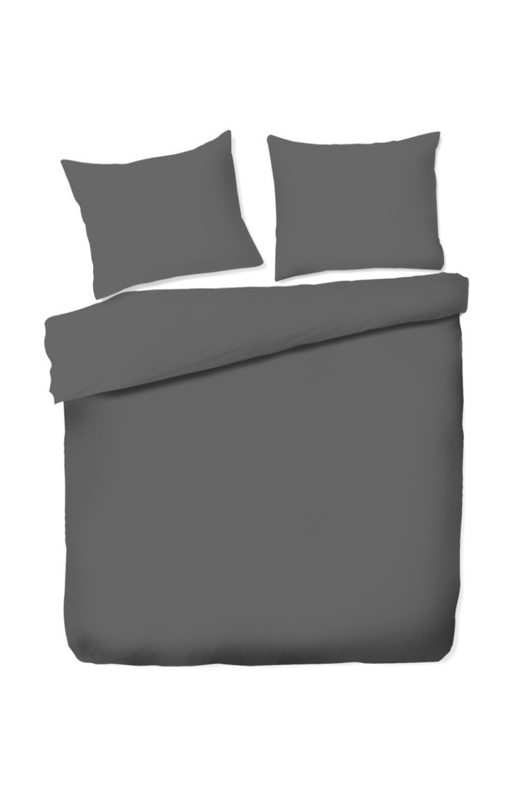 Parure de lit Micros Solid Gris foncé - 200x220cm