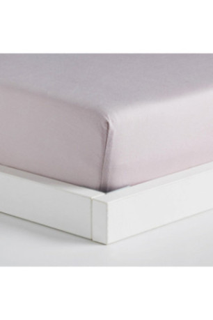 Drap-housse Satinette Rose clair - 140x200x25cm