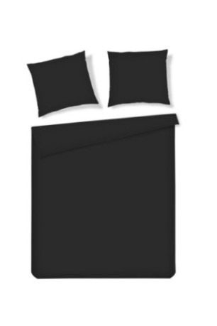Parure de lit Micros Solid Noir - 200x220cm