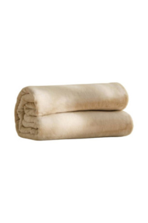 Couverture Floss Solid Beige clair - 220x200cm