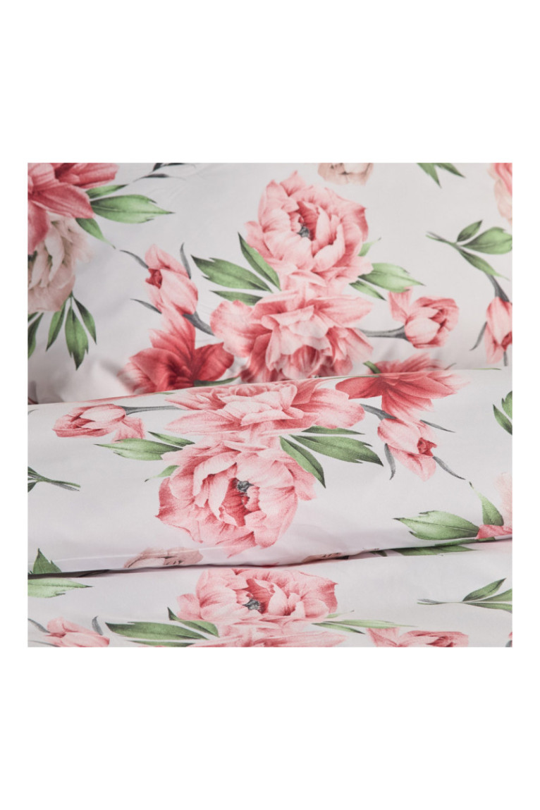 Parure de lit Florissima Blanc - 160x200cm