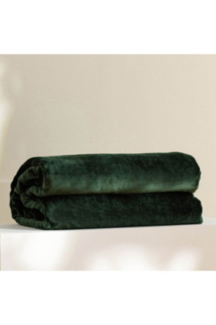 Plaid Floss Solid Vert foncé - 150x200cm