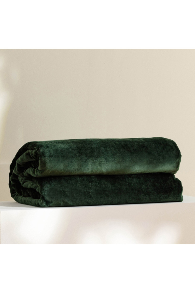 Plaid Floss Solid Vert foncé - 150x200cm
