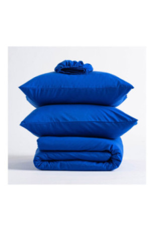 Parure de lit Micros Solid Indigo - 140x200cm
