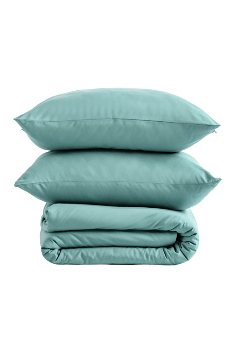 Parure de lit Micros Solid Turquoise - 140x200cm