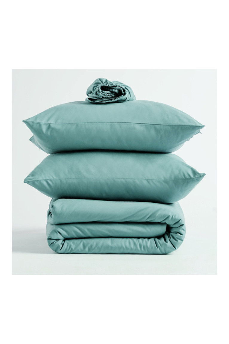 Parure de lit Micros Solid Turquoise - 140x200cm