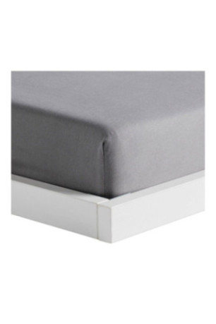 Drap-housse Satinette Gris - 200x220x25cm