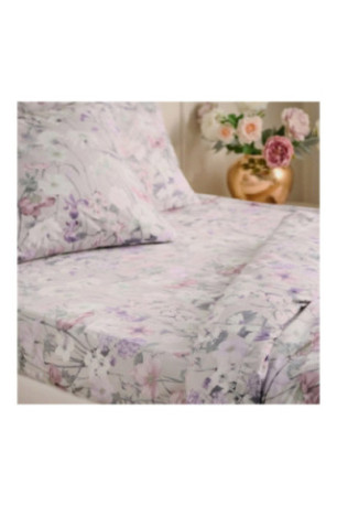 Parure de lit Violacharm Gris clair - 200x220cm