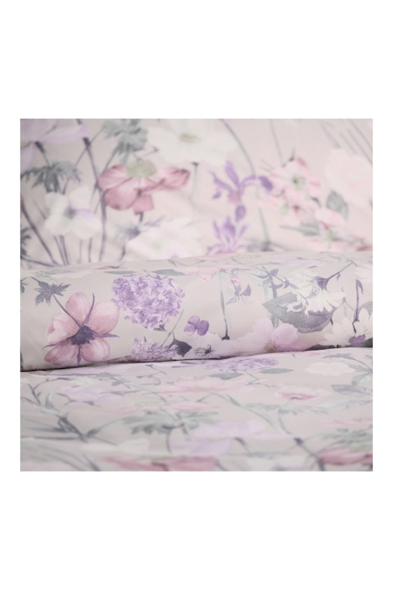 Parure de lit Violacharm Gris clair - 200x220cm