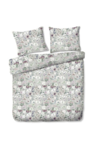 Parure de lit Violacharm Gris clair - 200x220cm