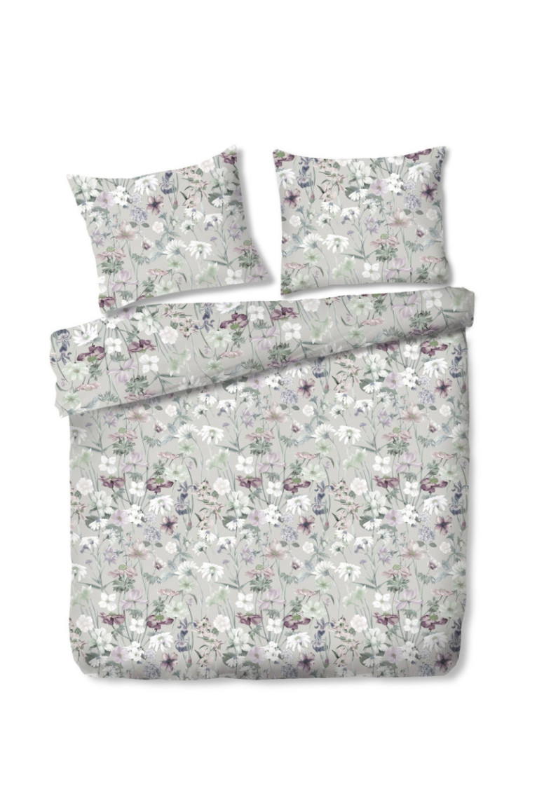 Parure de lit Violacharm Gris clair - 200x220cm