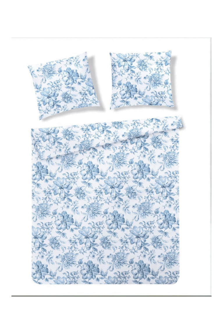 Parure de lit Rapallo Bleu clair - 160x200cm