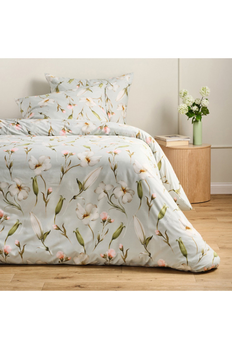 Parure de lit Burlatus Vert clair - 160x200cm