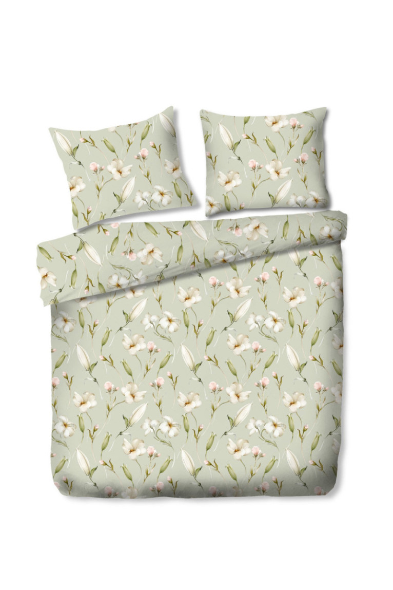 Parure de lit Burlatus Vert clair - 160x200cm