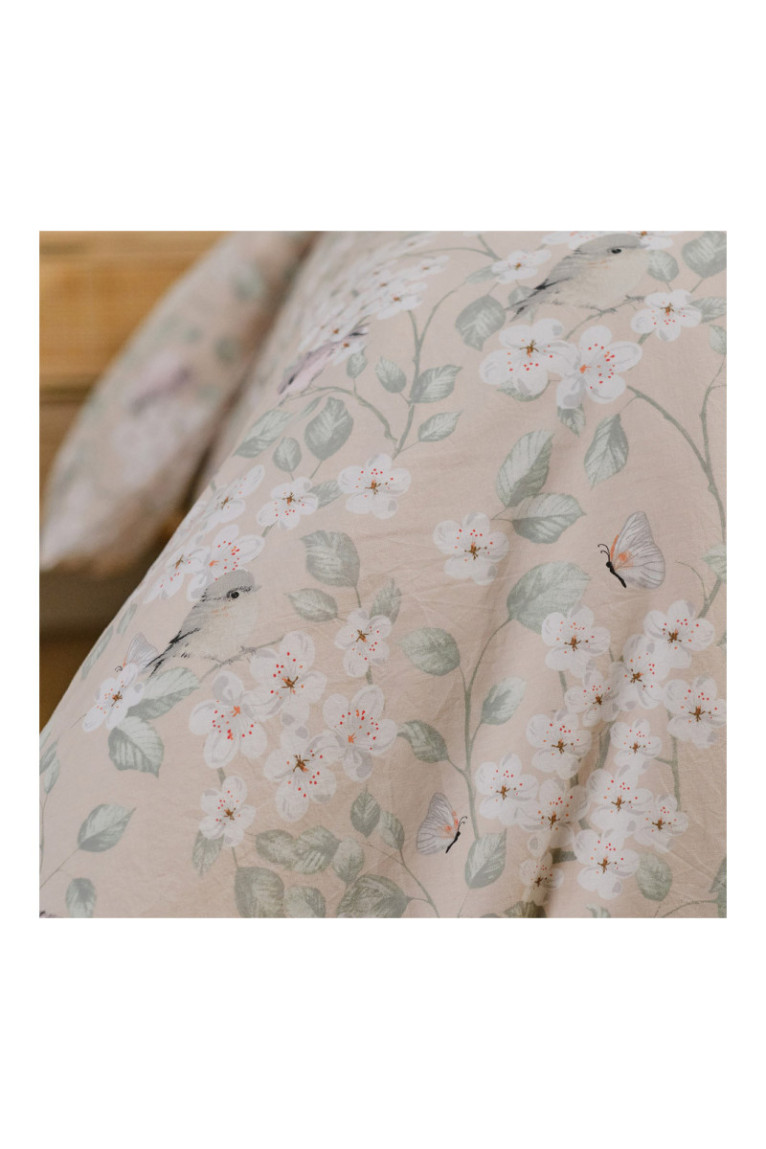 Parure de lit Gardos Beige clair - 160x200cm