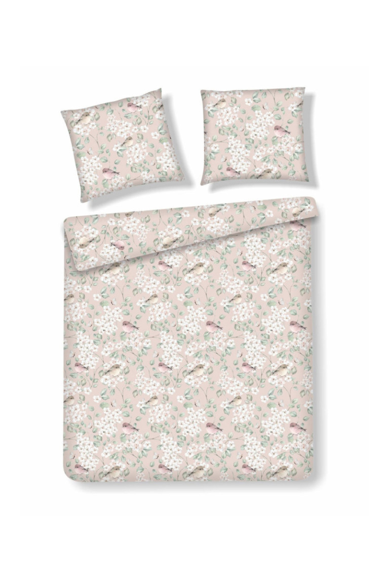 Parure de lit Gardos Beige clair - 160x200cm