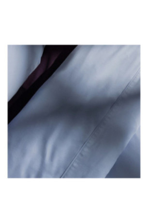 Parure de lit Satinette Solid Bleu clair - 200x220cm