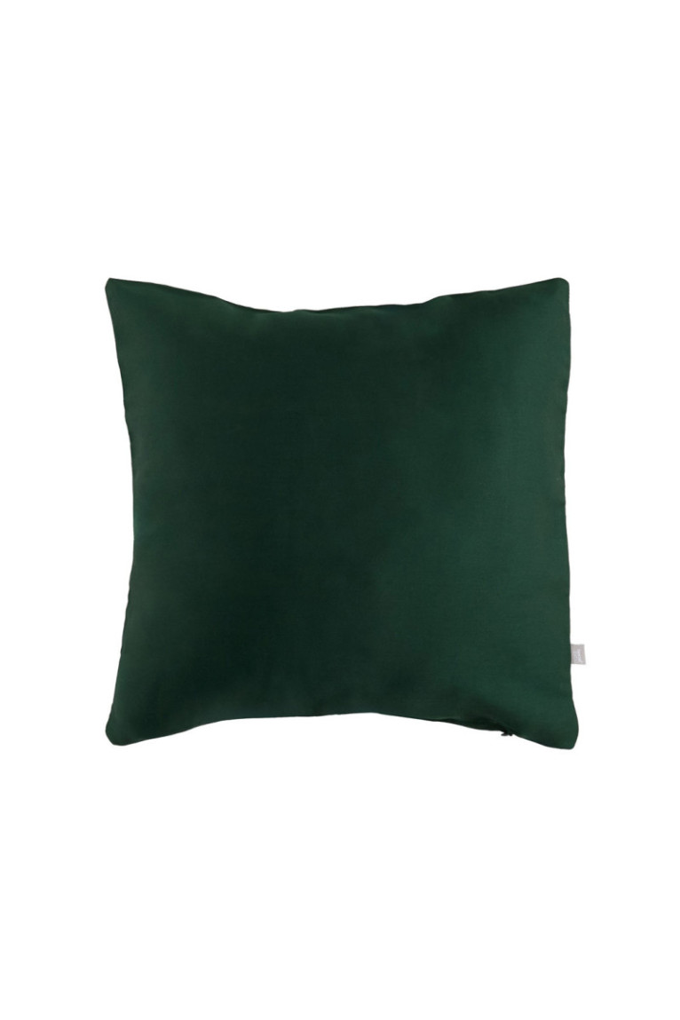 Taie d'oreiller Satinette Solid Vert foncé - 40x40cm