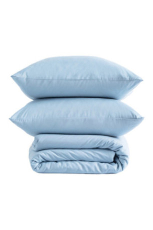 Parure de lit Micros Solid Bleu clair - 200x220cm