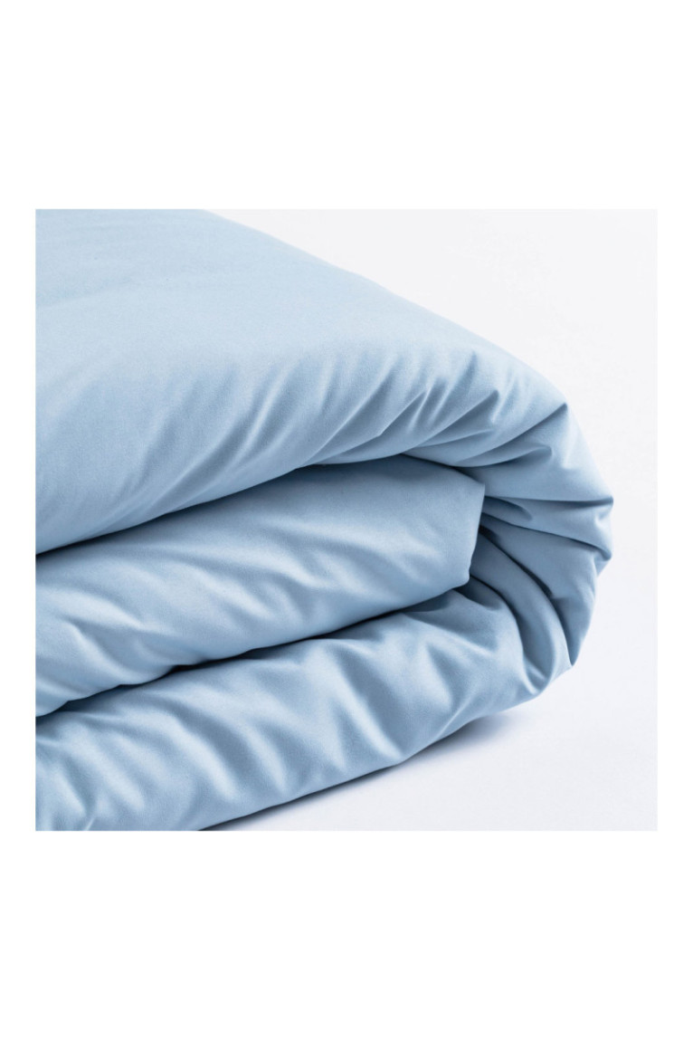 Parure de lit Micros Solid Bleu clair - 200x220cm